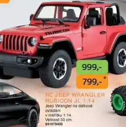 Dráčik RC Jeep Wrangler rubicon JL 1:14 nabídka
