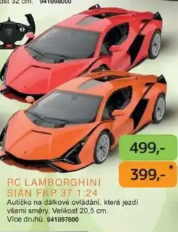 Dráčik RC Lamborghini sián FKP 37 1:24 nabídka