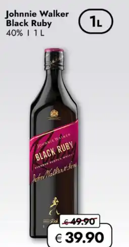 TRAVEL FREE Johnnie Walker Black Ruby 40% nabídka