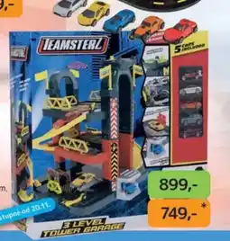 Dráčik Teamsterz 3 patrová garáž s 5 autíčky nabídka