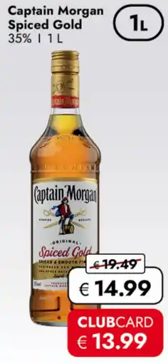 TRAVEL FREE Captain Morgan Spiced Gold 35% nabídka