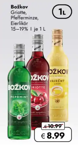 TRAVEL FREE Božkov Griotte, Pfefferminze, Eierlikör 15-19% nabídka