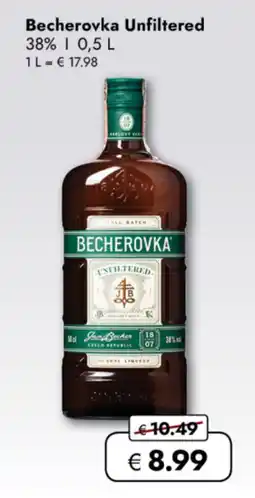 TRAVEL FREE Becherovka Unfiltered 38% nabídka