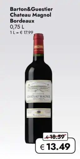 TRAVEL FREE Barton&Guestier Chateau Magnol Bordeaux nabídka