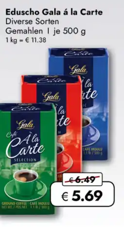 TRAVEL FREE Eduscho Gala á la Carte nabídka