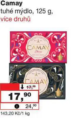 Barvy a laky drogerie Camay tuhé mýdlo, 125 g nabídka