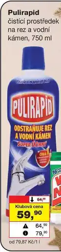 Barvy a laky drogerie Pulirapid čistící prostředek na rez a vodní kámen, 750 ml nabídka