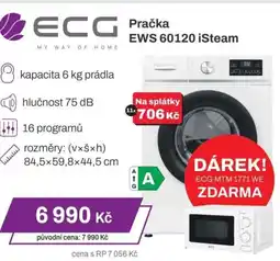 Expert ECG Pračka EWS 60120 iSteam nabídka
