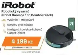 Expert IRobot Robotický vysavač iRobot Roomba 105 Combo (Black) nabídka