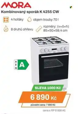 Expert MORA Kombinovaný sporák K 4255 CW nabídka