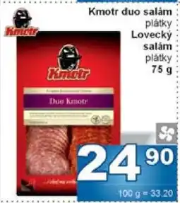 Jip Kmotr duo salám plátky Lovecký salám plátky nabídka