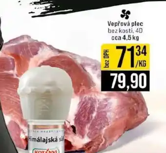 Vepřová plec bez kosti 4D cca 4,5 kg