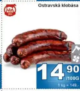 Jip Ostravská klobása nabídka