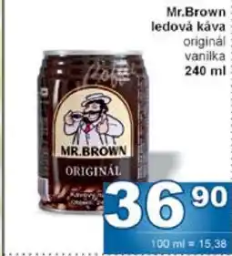 Jip Mr. Brown ledová káva nabídka