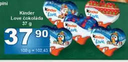 Jip Kinder Love čokoláda nabídka