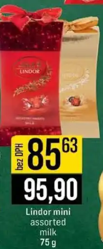 Jip Lindor mini assorted milk nabídka