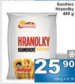 Jip Sunfries hranolky nabídka