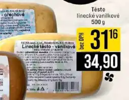 Jip Těsto linecké vanilkové nabídka