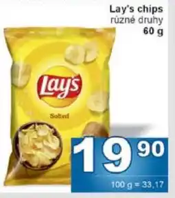 Jip Lay’s chips nabídka