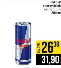 Jip Red Bull energy drink nabídka