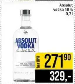 Jip Absolut Vodka 40 % nabídka