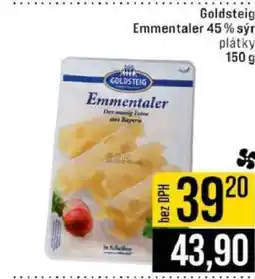 Jip Goldsteig Emmentaler 45 % sýr plátky nabídka