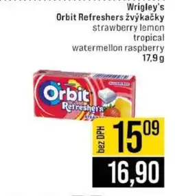 Jip Wrigley’s Orbit Refreshers žvýkačky nabídka