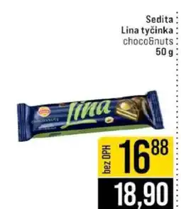Jip Sedita Lina tyčinka choco&nuts nabídka