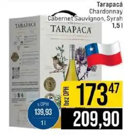 Jip Tarapacá Chardonnay Cabernet Sauvignon+Syrah nabídka