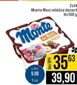 Jip Zott Monte Maxi mléčný dezert nabídka