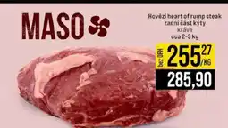 Jip Hovězí heart of rump steak nabídka