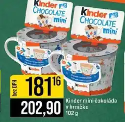 Jip Kinder mini čokoláda v hrníčku nabídka
