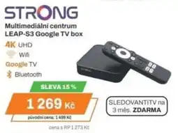 Expert STRONG Multimediální centrum LEAP-S3 Google TV box nabídka