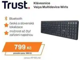 Expert Trust Klávesnice Vaiya Multidevice Wirls nabídka