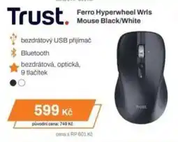 Expert Trust Ferro Hyperwheel Wris Mouse Black/White nabídka