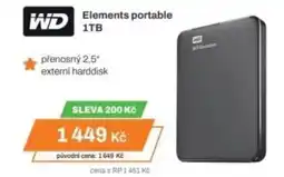 Expert WD Elements portable 1TB nabídka
