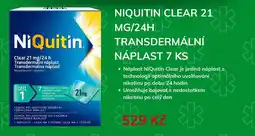 Alphega Lékárna Niquitin clear 21 MG/24H Transdermální náplast nabídka