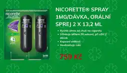Alphega Lékárna Nicoretteⓡ spray 1mg/dávka, orální sprej nabídka