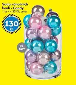 TEDi Sada vánočních koulí - Candy nabídka