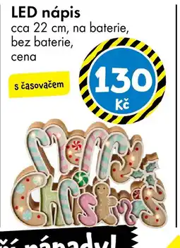 TEDi LED nápis nabídka