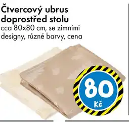 TEDi Čtvercový ubrus doprostřed stolu nabídka