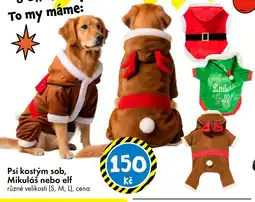 TEDi Psí kostým sob, Mikuláš nebo elf nabídka