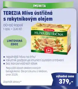 PharmaPoint TEREZIA Hlíva ústřičná s rakytníkovým olejem nabídka