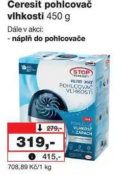Barvy a laky drogerie Ceresit pohlcovač vlhkosti 450 g nabídka