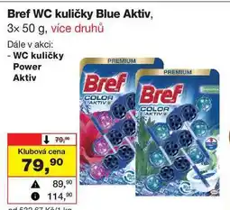Barvy a laky drogerie Bref WC kuličky Blue Aktiv, 3x 50 g nabídka