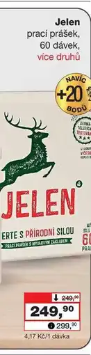 Barvy a laky drogerie Jelen prací prášek, 60 dávek nabídka