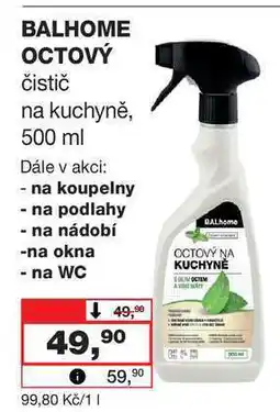 Barvy a laky drogerie BALHOME OCTOVÝ čistič na kuchyně, 500 ml nabídka