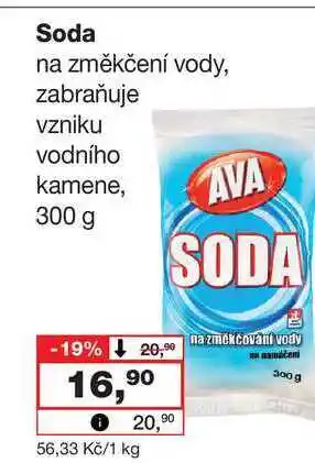 Barvy a laky drogerie Soda na změkčení vody, zabraňuje vzniku vodního kamene,300 g nabídka
