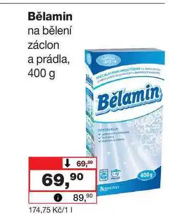 Barvy a laky drogerie Bělamin na bělení záclon a prádla, 400 g nabídka