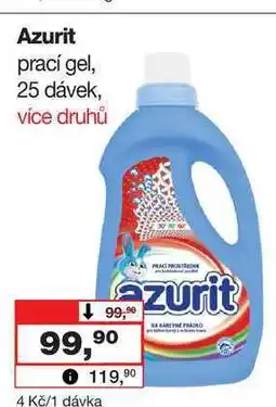 Barvy a laky drogerie Azurit prací gel, 25 dávek nabídka
